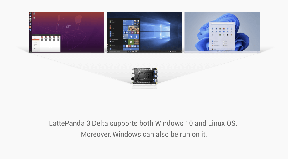 LattePanda 3 Delta Supports Windows and Linux